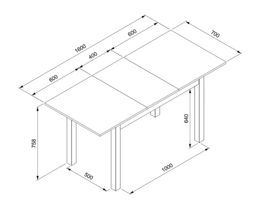 FINORI COBURG 120 - 160CM EXTENDABLE TABLE WHITE