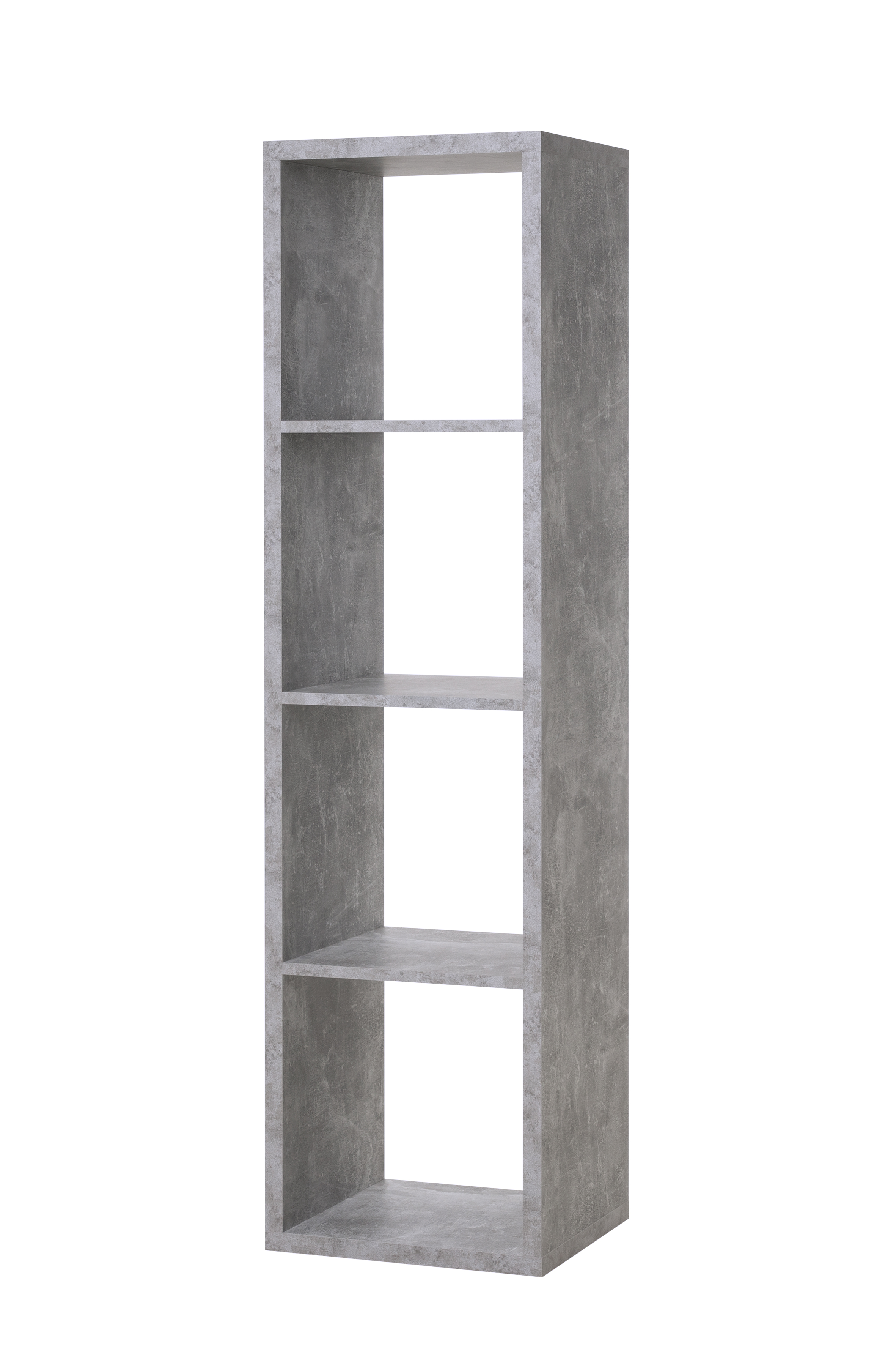 MAX4 SHELF UNIT COLUMN WITH 4 CUBES GREY 38X141X33CM