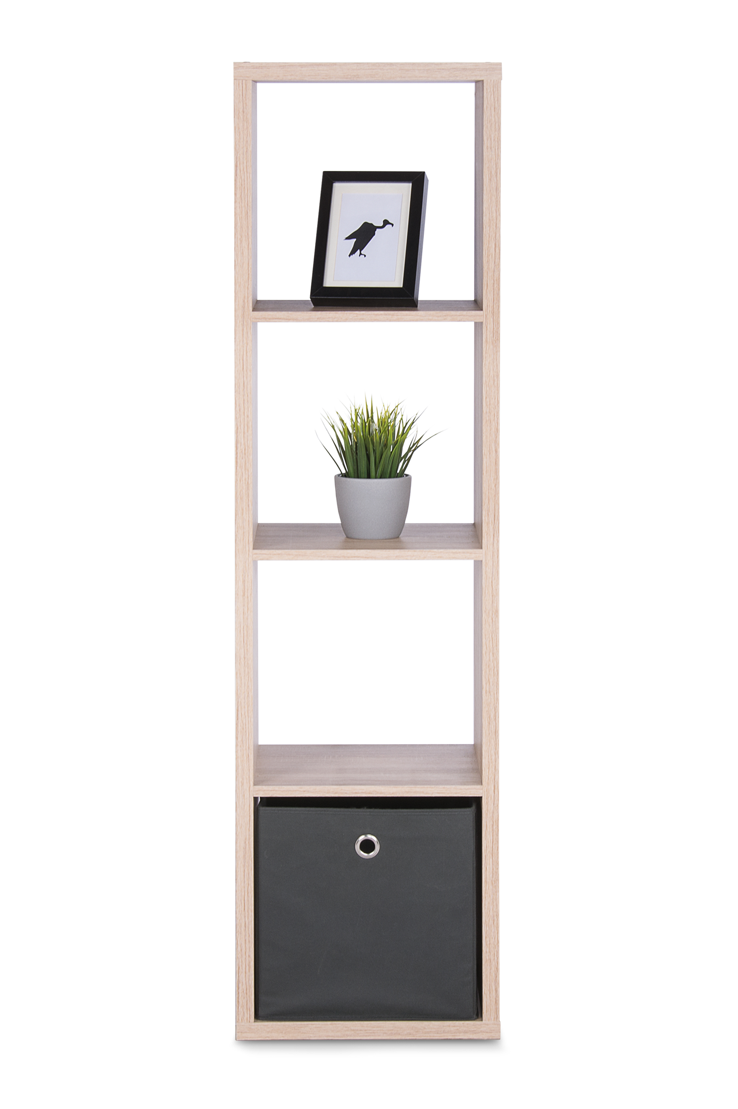 MAX4 SHELF UNIT COLUMN WITH 4 CUBES OAK 38X141X33CM