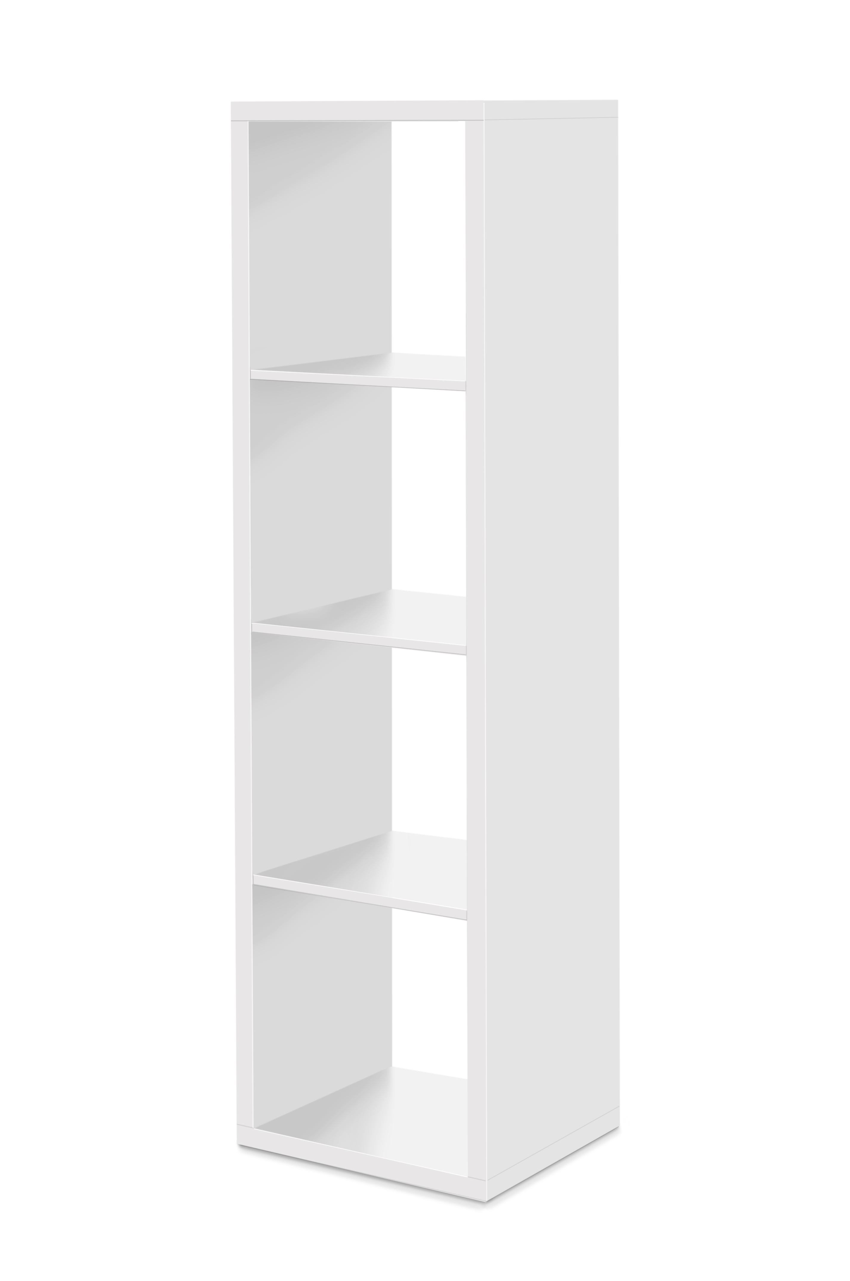 MAX4 SHELF UNIT COLUMN WITH 4 CUBES WHITE 38X141X33CM