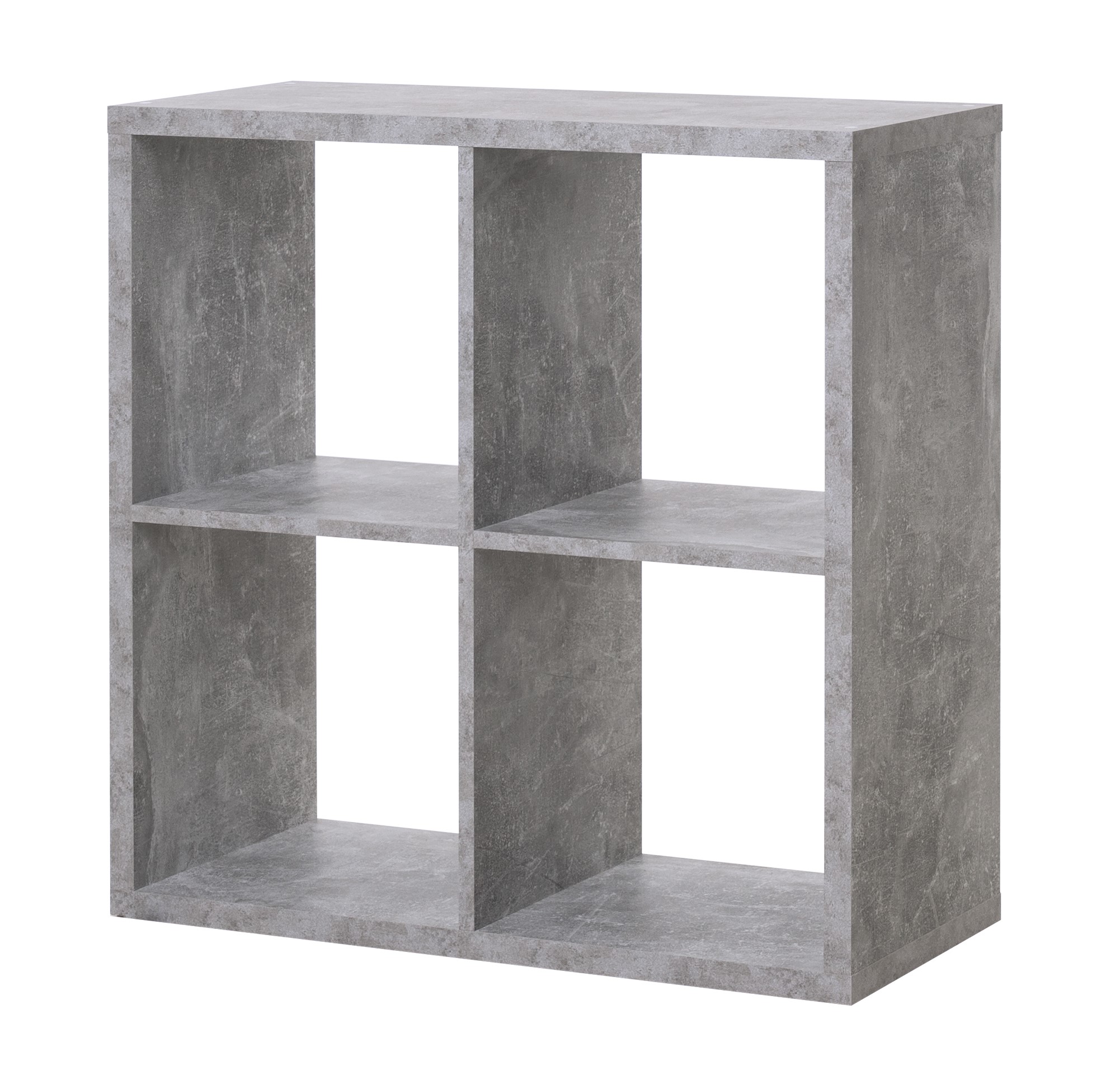 MAX4 SHELF UNIT WITH 4 CUBES CONCRETE 73X73X33CM