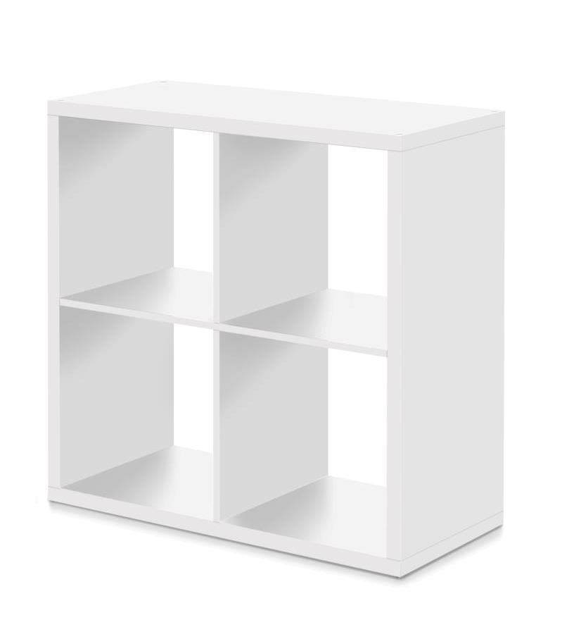 MAX4 SHELF UNIT WITH 4 CUBES WHITE 73X73X33CM