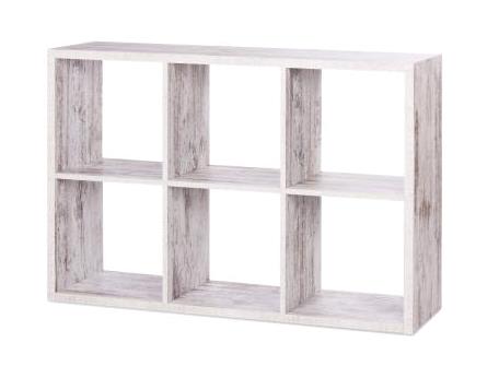 MAX6 SHELF UNIT WITH 6 CUBES FRESKO 73X107X33CM