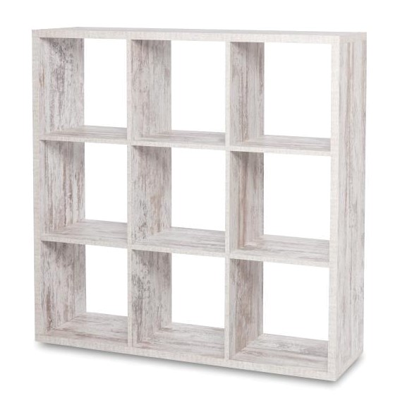 MAX9 SHELF UNIT WITH 9 CUBES FRESKO 107X107X33CM