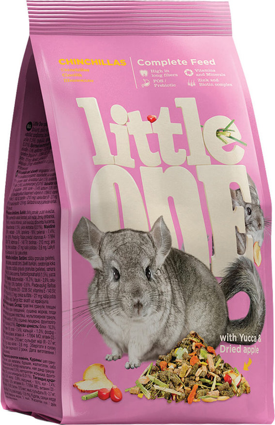 LITTLE ONE FOOD FOR CHINCHILLAS 900GR