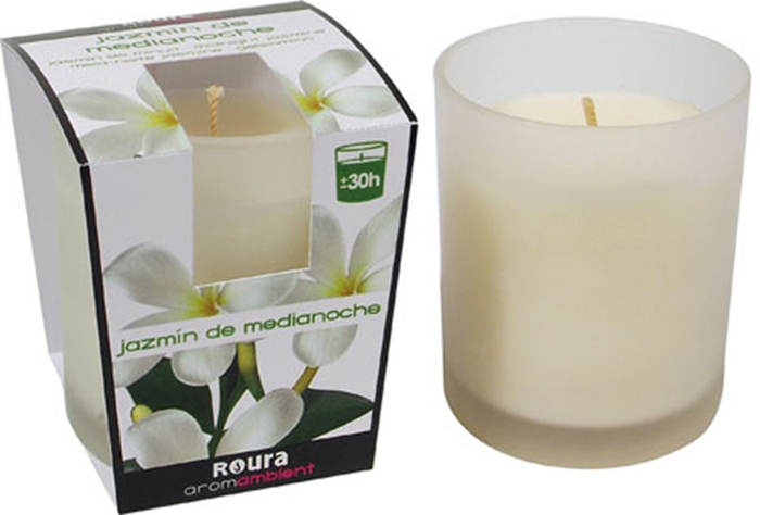 ROURA SCENTED FROSTED GLASS CANDLE JASMINE