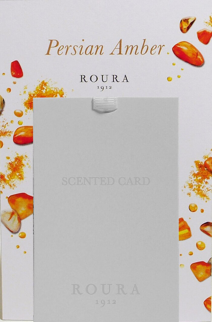 ROURA SCENTED CARD PERSIAN AMBER