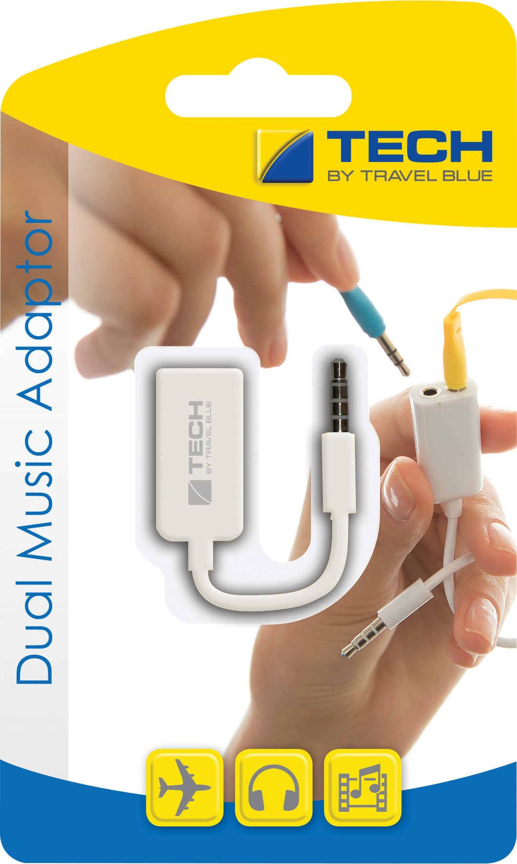 TRAVEL BLUE DUAL MUSIC ADAPTOR