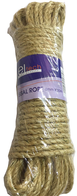 ELTECH SISAL ROPE 10mm x 20M