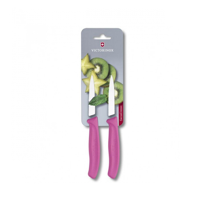 VICTORINOX PARING KNIFE 8CM PINK 2PCS