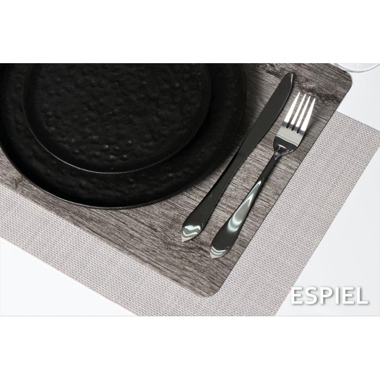 ESPIEL PLACEMAT PVC GREY 45 X 30CM WOOD