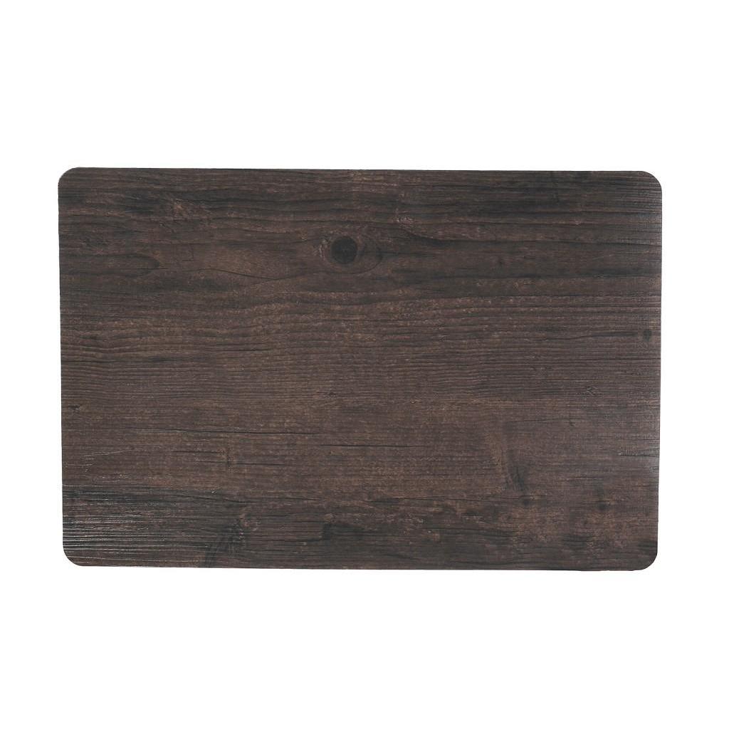 ESPIEL PLACEMAT PVC BLACK 45 X 30CM WOOD