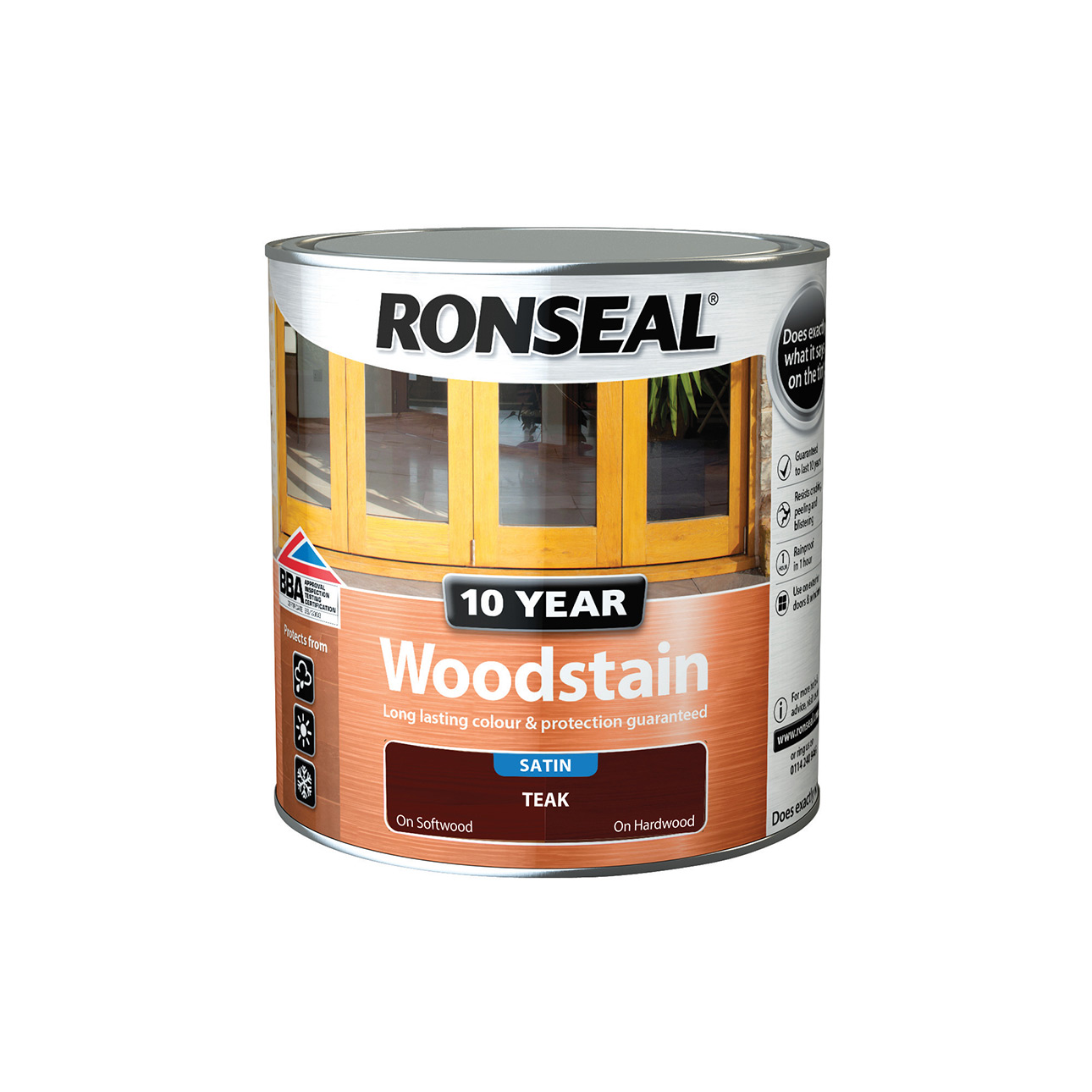 RONSEAL® 10 YEARS WOODSTAIN ΒΕΡΝΙΚΙ ΣΚΟΥΡΑ ΔΡΥΣ 0.75L