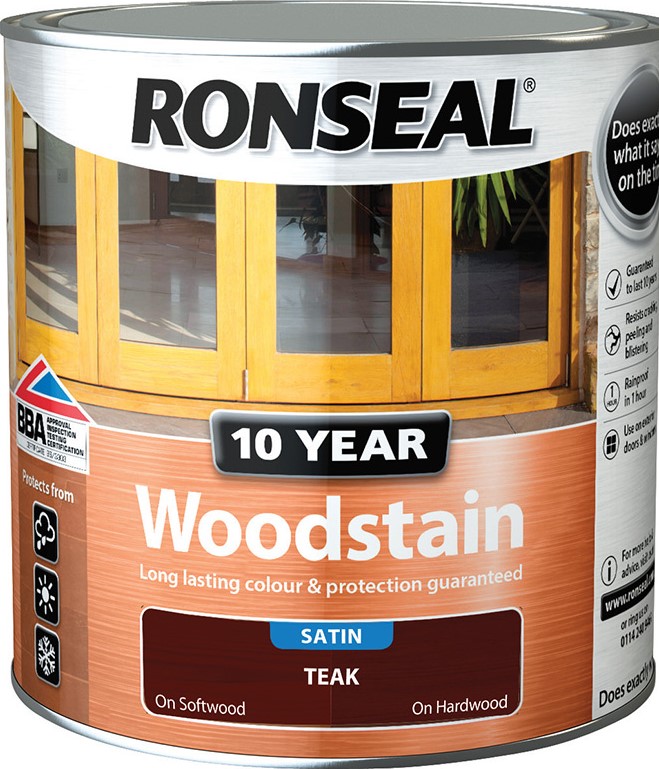 RONSEAL® 10 YEARS WOODSTAIN EBONY 2.5L