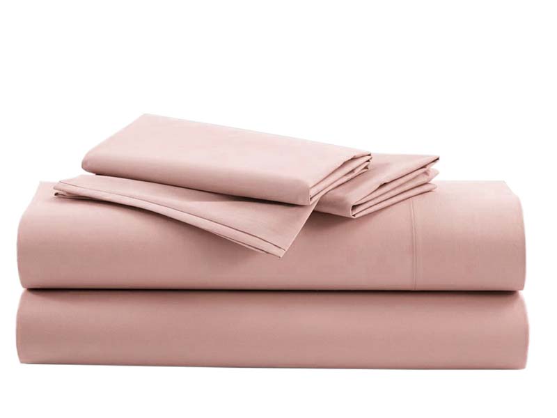 IONION BEDSHEET FLAT COTTON 220X260CM MISTY ROSE