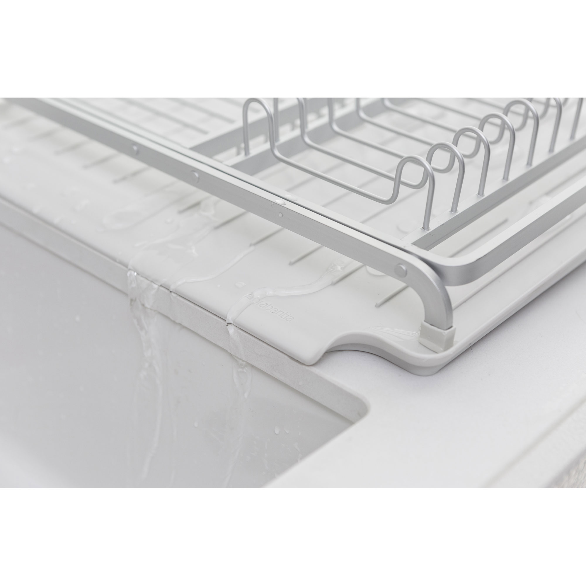 BRABANTIA DISH DRYING RACK ALUMINIUM LIGHT GREY 38.6X49.2X14.2CM