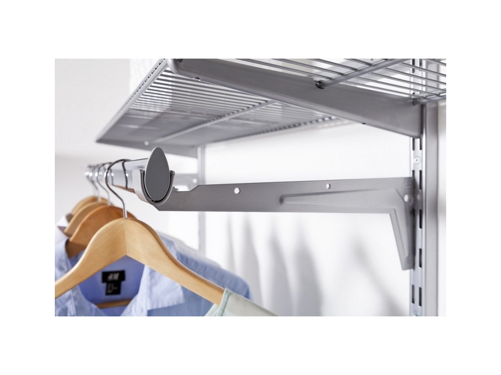 ELEMENT END CAP CLOTHES RAIL 2PCS GREY