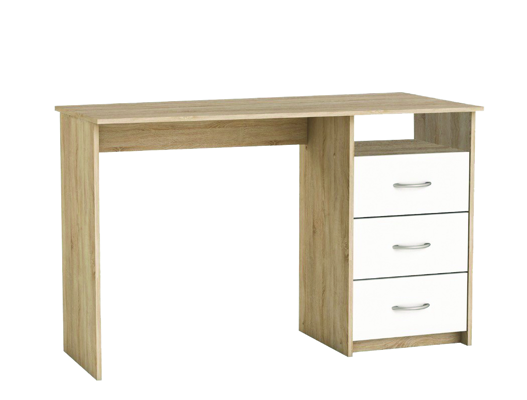 DEMEYERE ARISTOTE 1-NOOK 3-DRAWER DESK 123X50.1X76.5CM