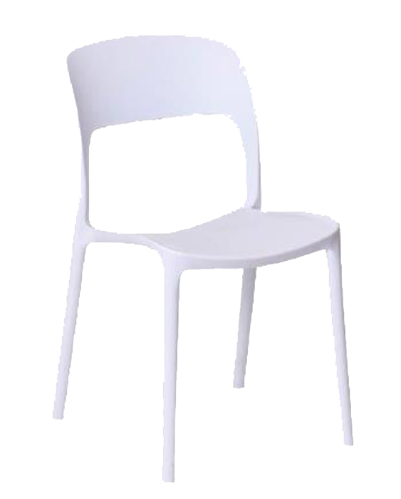 TIKA CHAIR WHITE 41Χ57Χ83.5CM