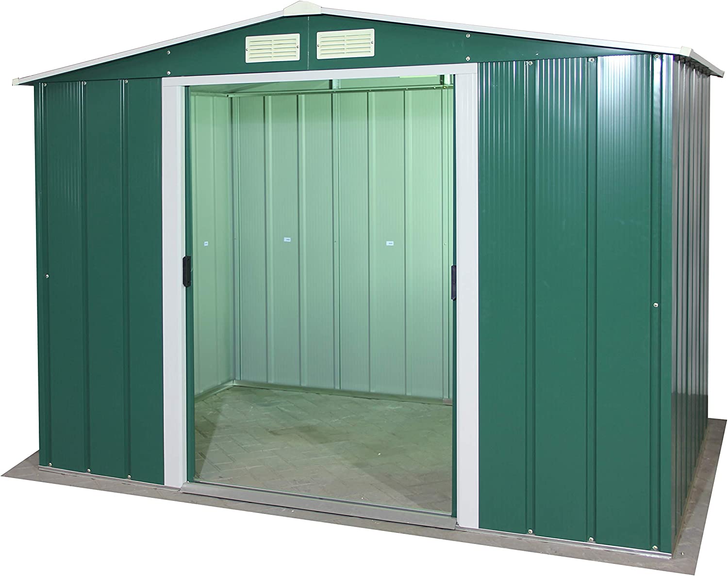  DURAMAX ECO METAL SHED 8X6FT GREEN