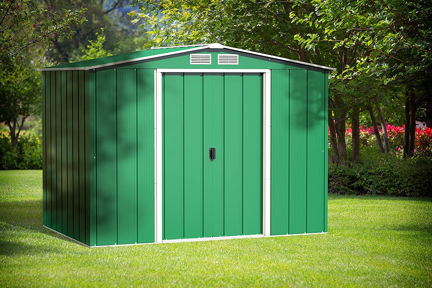  DURAMAX ECO METAL SHED 8X6FT GREEN