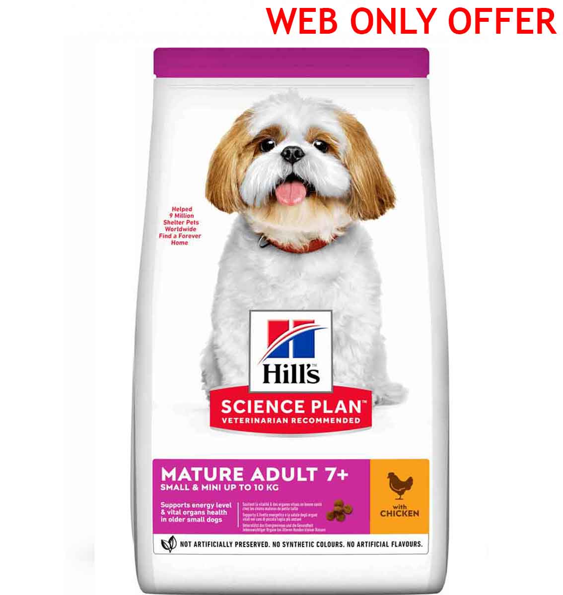 HILLS SCIENCE PLAN CANINE MATURE ADULT DOG SMALL & MINI CHICKEN 3KG