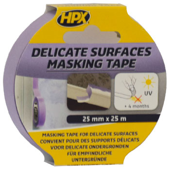 HPX MASKING UV TAPE PURPLE 25MMX50M