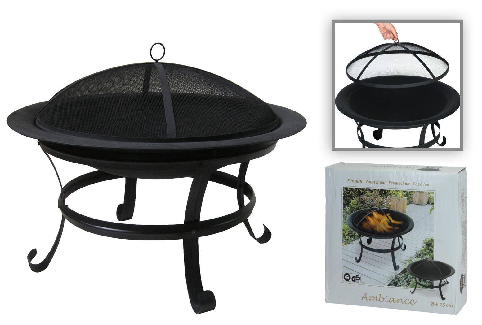 FIRE BOWL DIAMETER 75CM