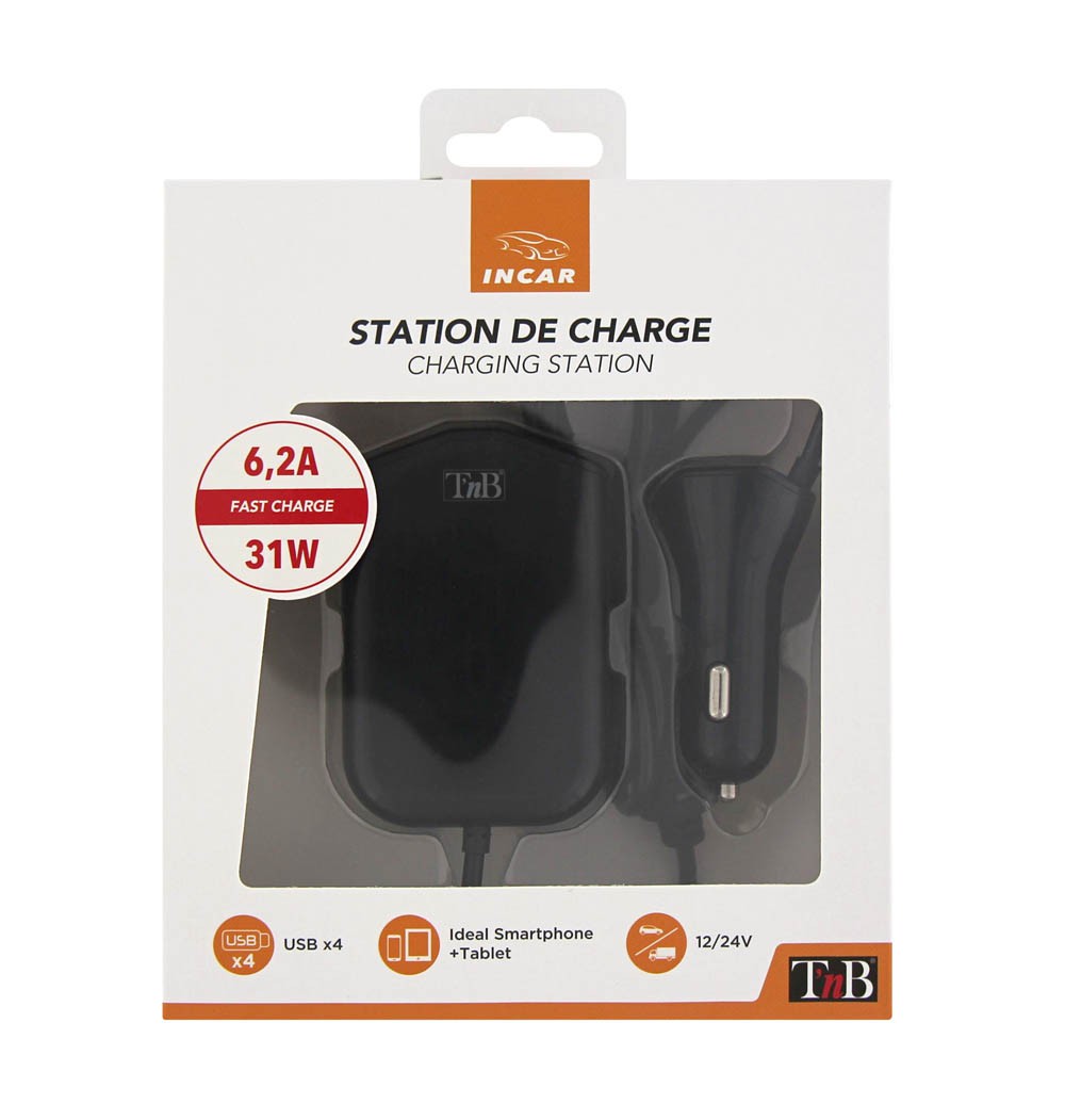 TNB CAR CHARGER 4USB PORTS-6,2