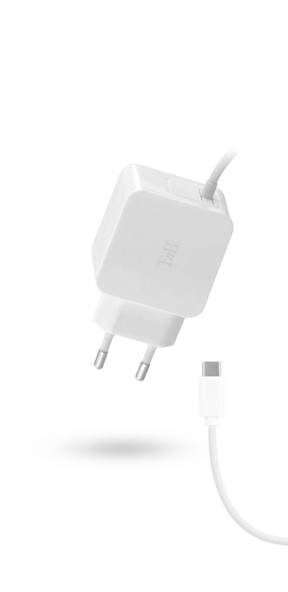 TNB 2.4A MAINS CHARG.USB-C WH