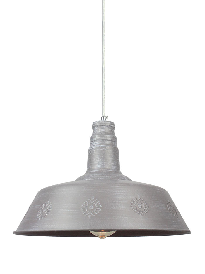 SUNLIGHT 1xE27 (MAX. 40W) PENDANT LIGHT METAL ANTHRACITE GREY Ø360xH1260MM