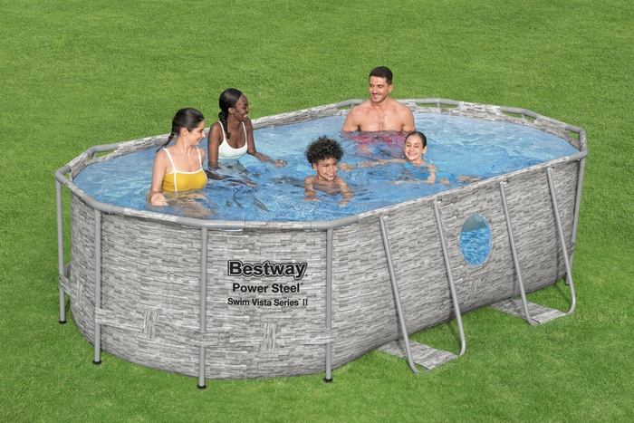 BESTWAY 56714 POOL 427X250X100CM RATTAN OVAL