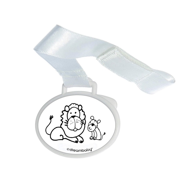 DREAMBABY PACIFIER HOLDER LION & ZEBRA