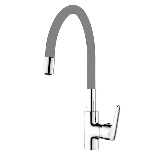 PLUIE KITCHEN MIXER HIGH FLEXIBLE GREY SPOUT