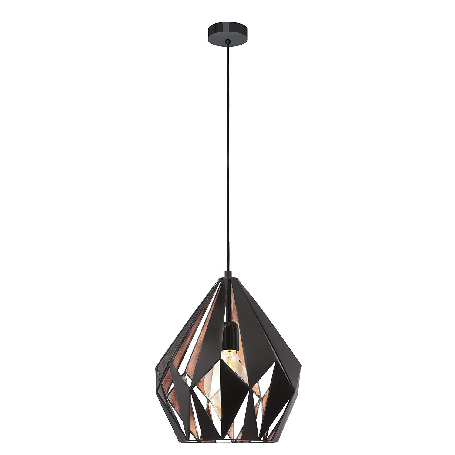 EGLO 'CARLTON 1' PENDANT LIGHT 1xE27 Ø385