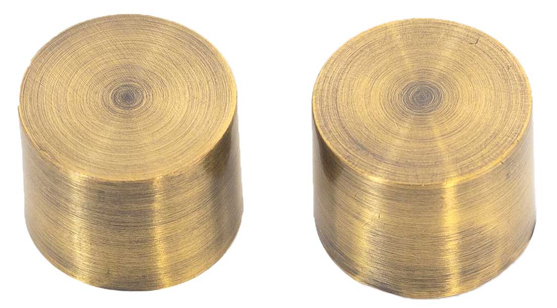 END STOPPER 19MM BRNZ 2PC