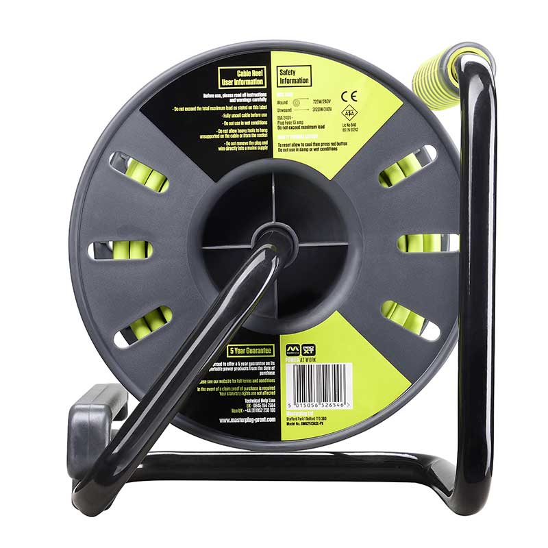 BG MASTERPLUG CABLE REEL 13A 4-GANG 25M