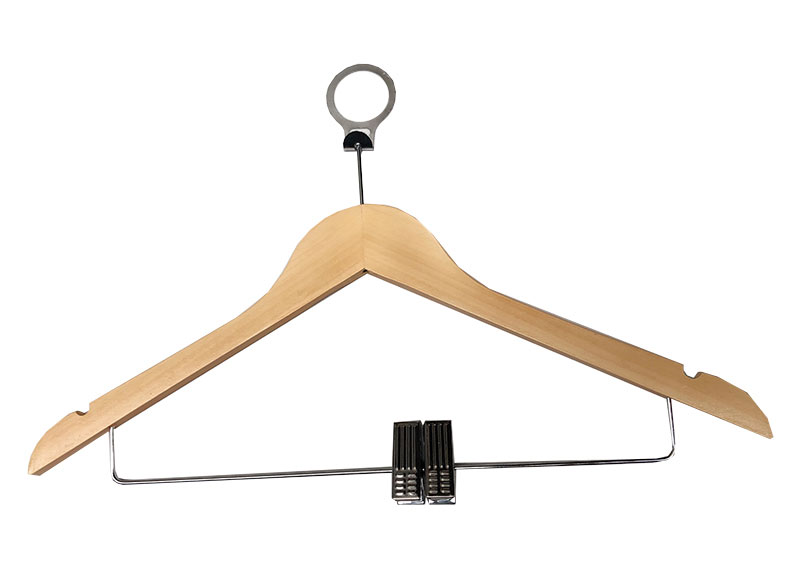 WOODEN HOTEL SKIRT HANGER 5PCS