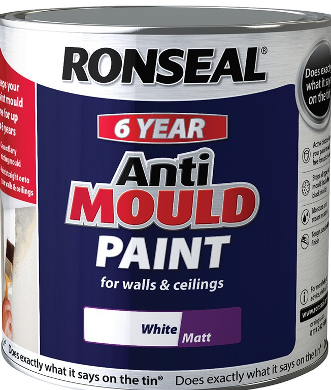 RONSEAL® 6 YEARS ANTI MOULD PAINTWHITE 0.75L