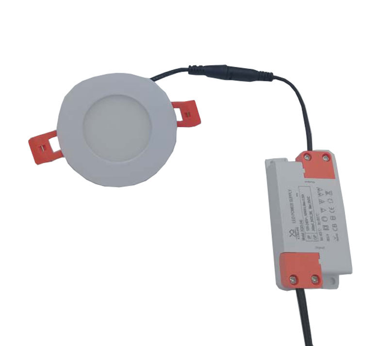 SUNLIGHT LED 3W RECESSED ROUND PANEL 6000K Ø75MM