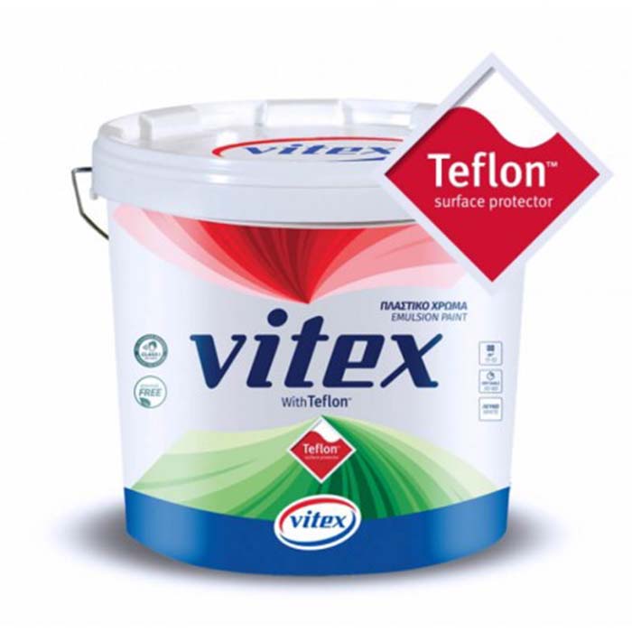 VITEX TEFLON ΛΕΥΚΟ ΠΛΑΣΤΙΚΟ ΧΡΩΜΑ 10L