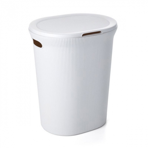 TATAY LAUNDRY BASKET WHITE 40LTR