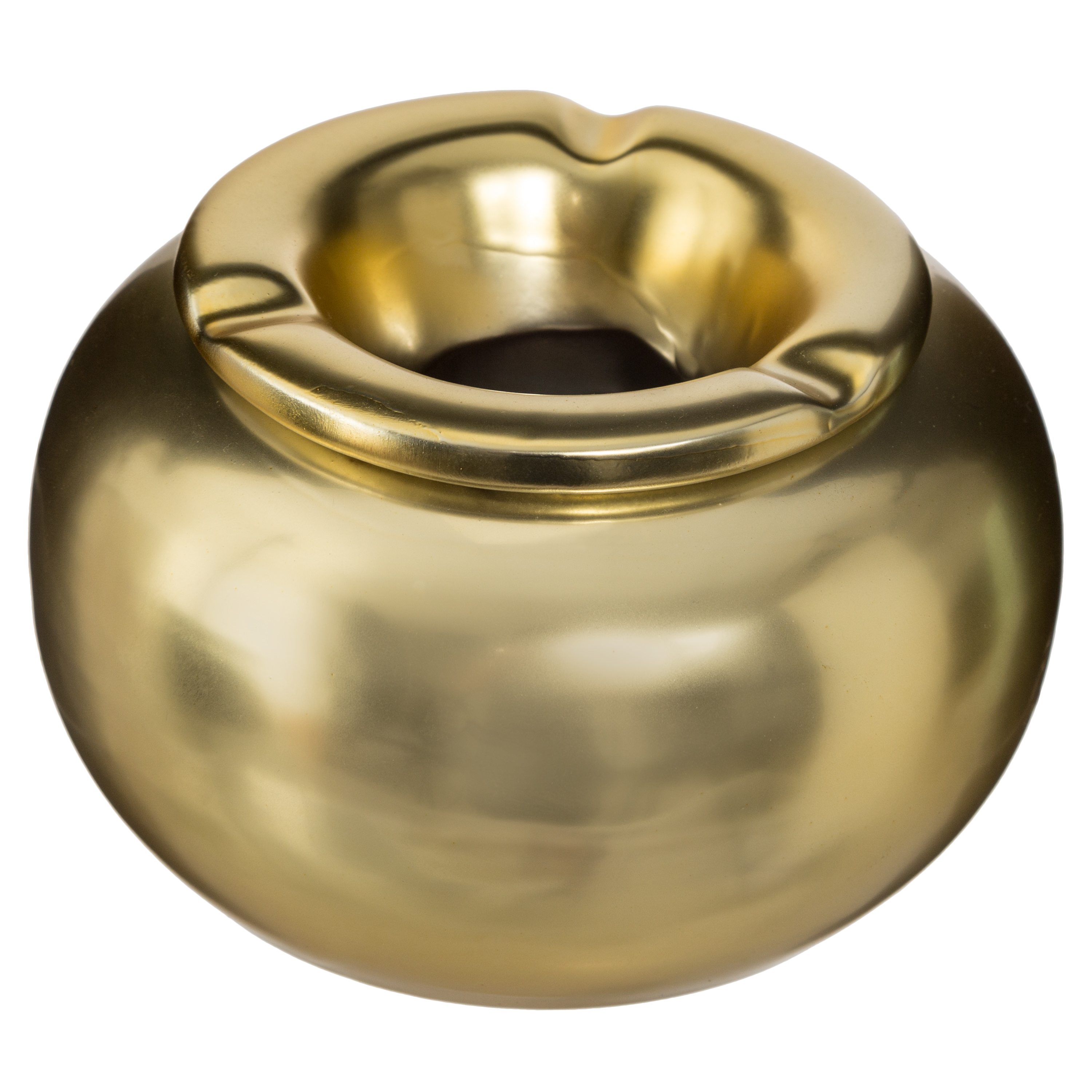 CERAMIC ASHTRAY GOLD