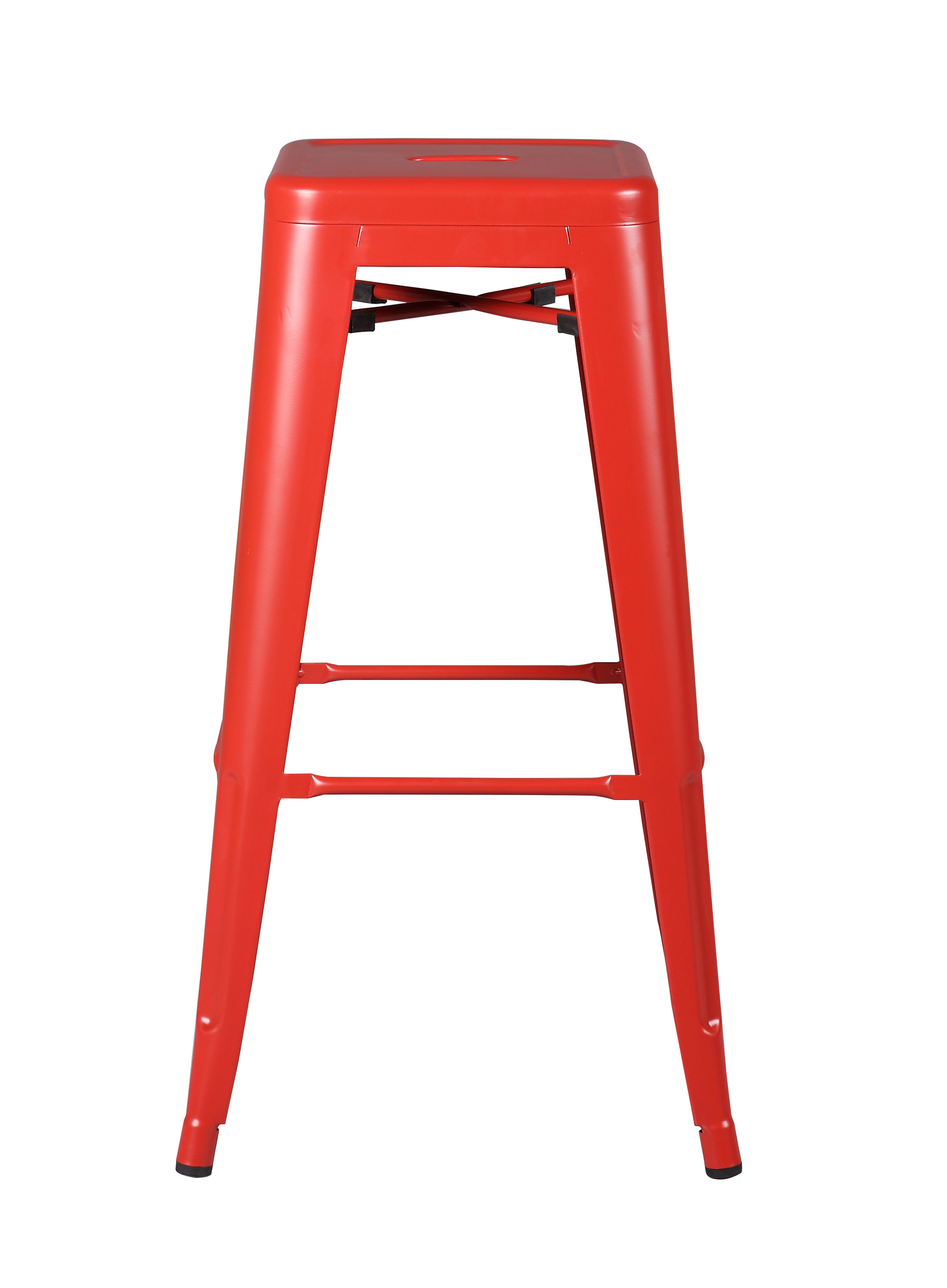 JONES STOOL RED 43X43X77CM