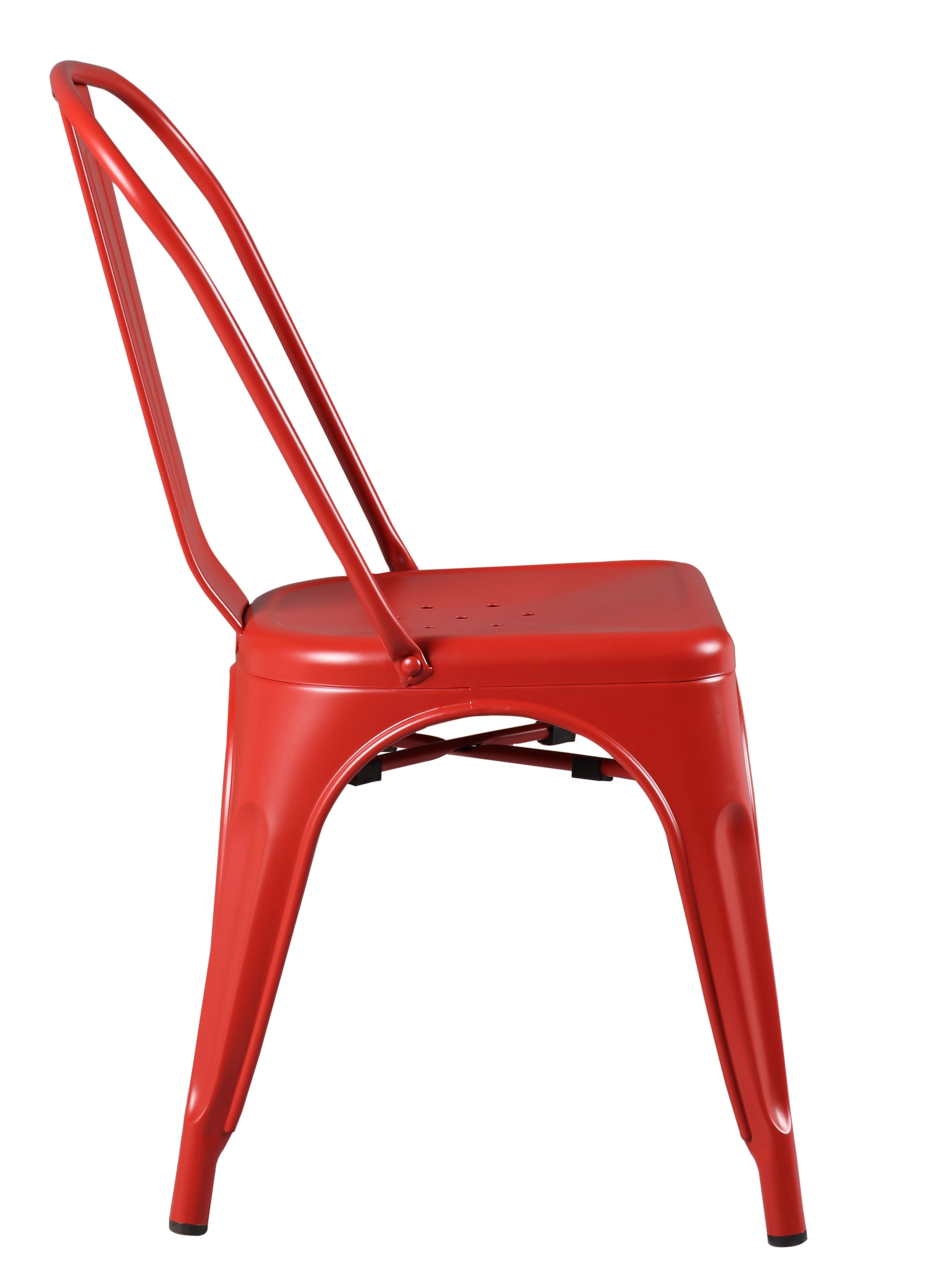 JONES METAL CHAIR MATT RED 45Χ54Χ83.5CM