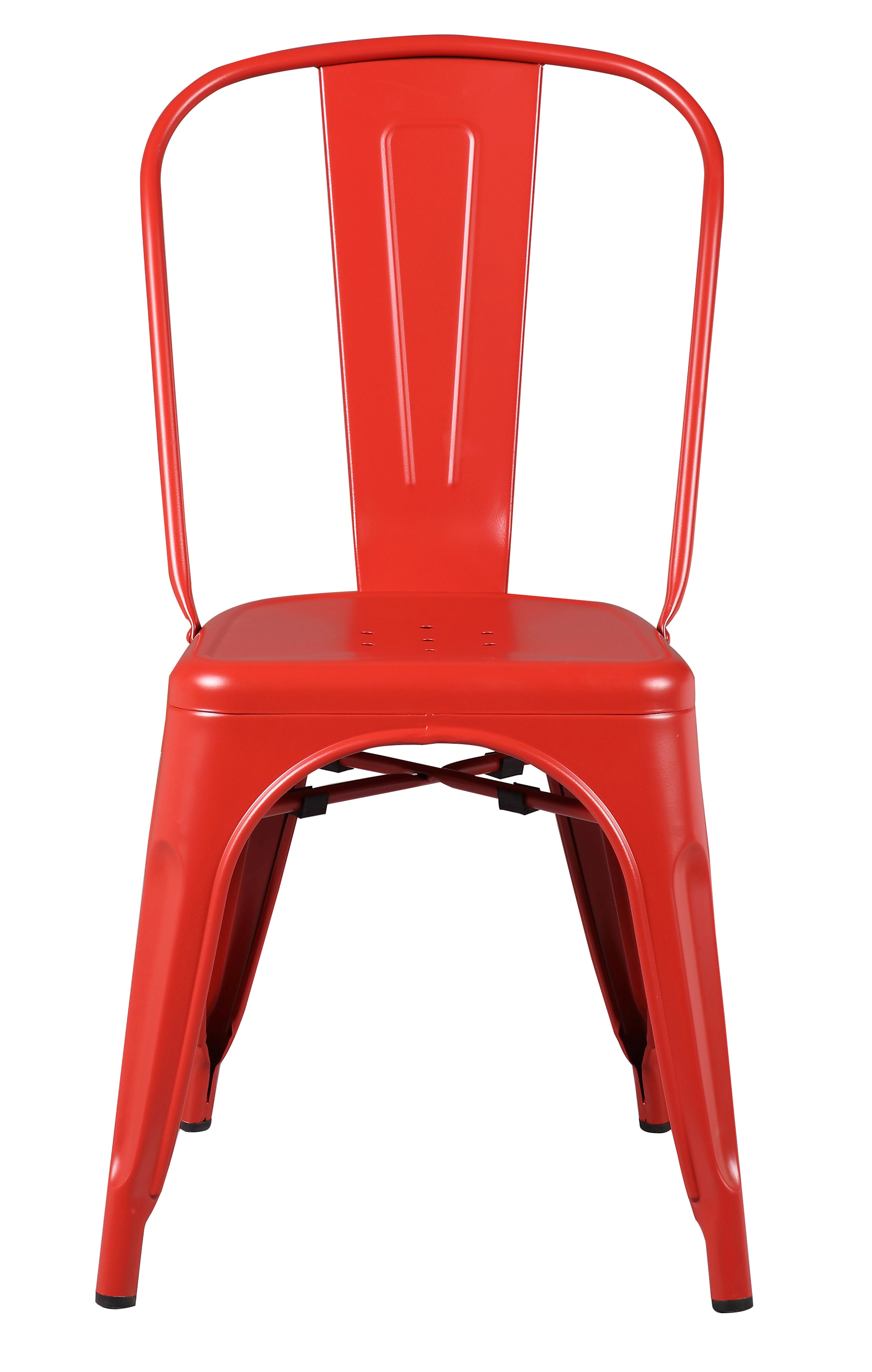 JONES METAL CHAIR MATT RED 45Χ54Χ83.5CM