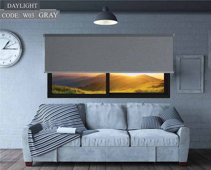 ROLLER BLIND DAYLIGHT GRAY  60X160CM