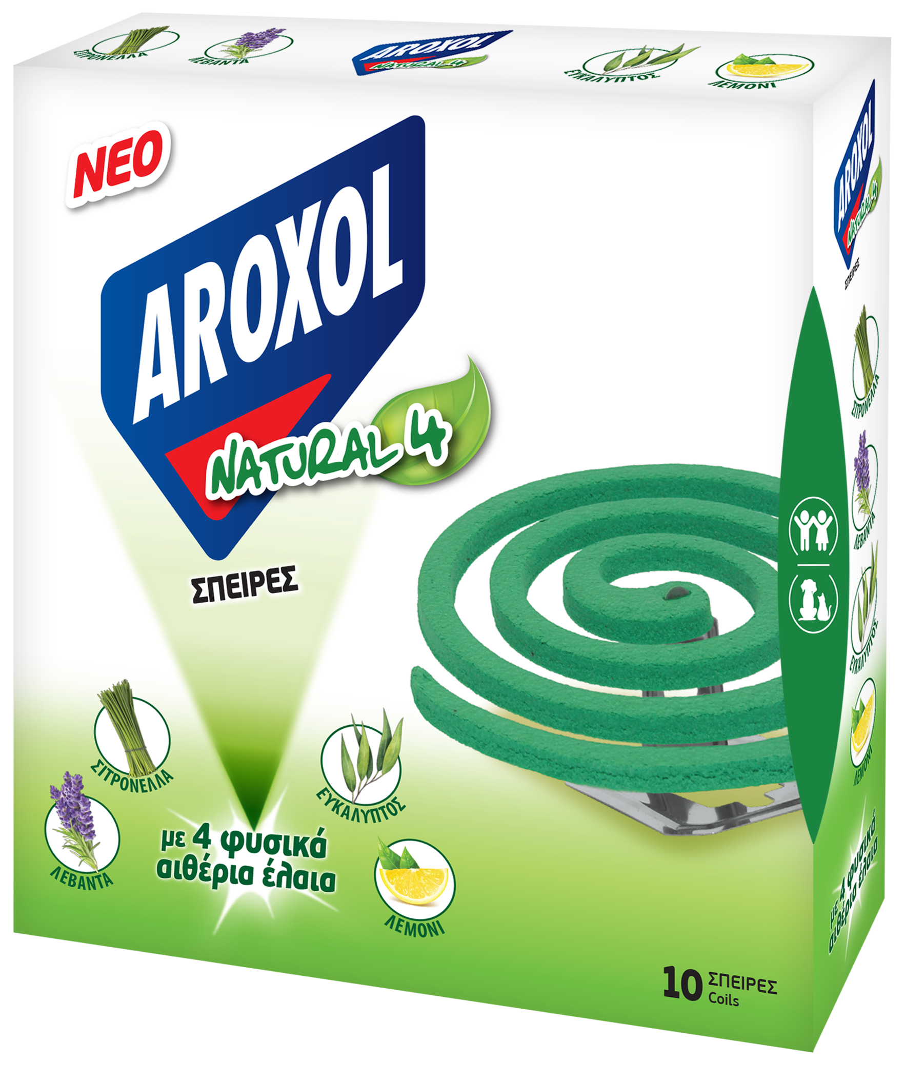 AROXOL NATURAL 4 COIL 10PCS