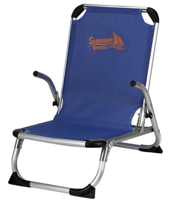 BEACH CHAIR ALUMINIUM BLUE 67X53X67CM