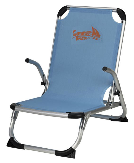 BEACH CHAIR ALUMINIUM SKY BLUE 67X53X67CM